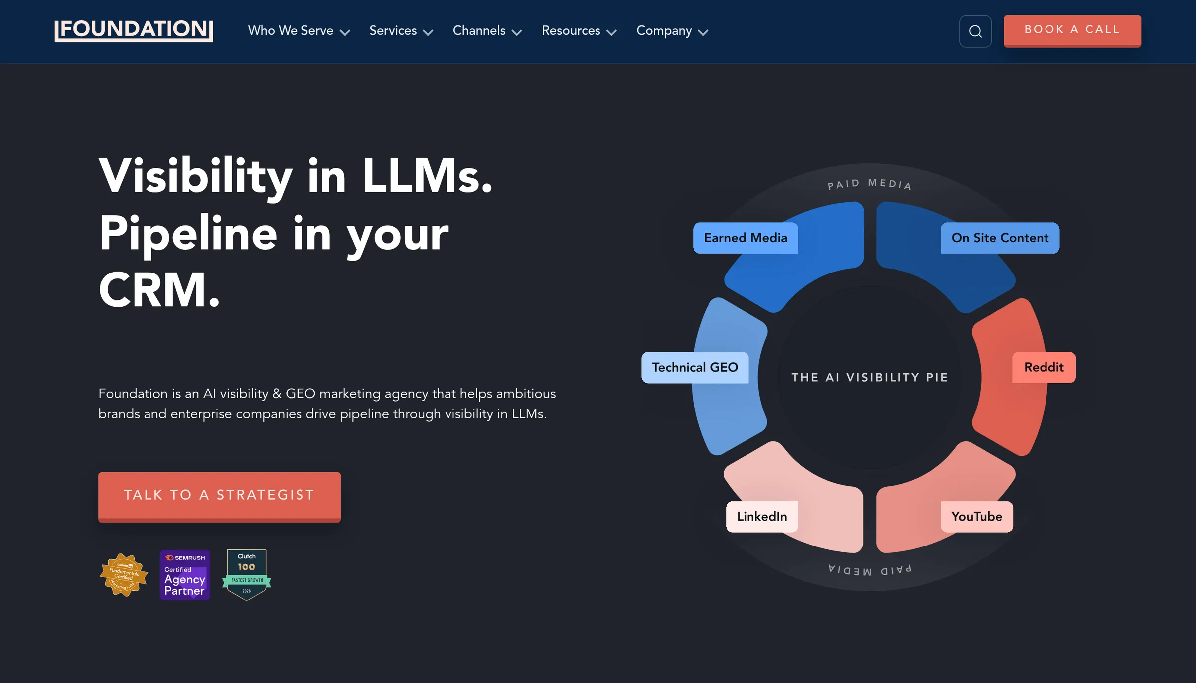 The Foundation homepage