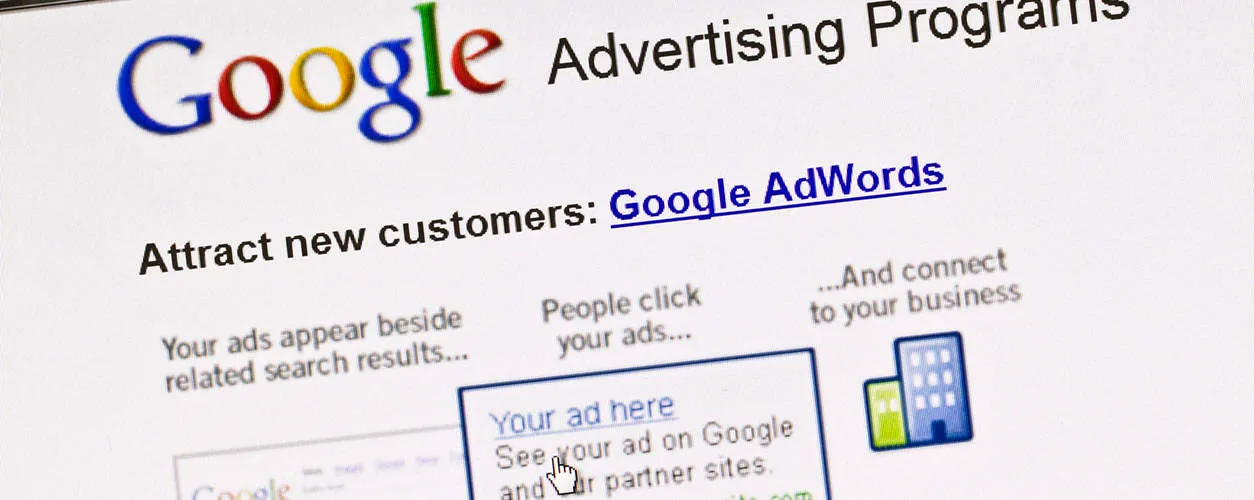 A printed page about Google advertising programs and AdWords