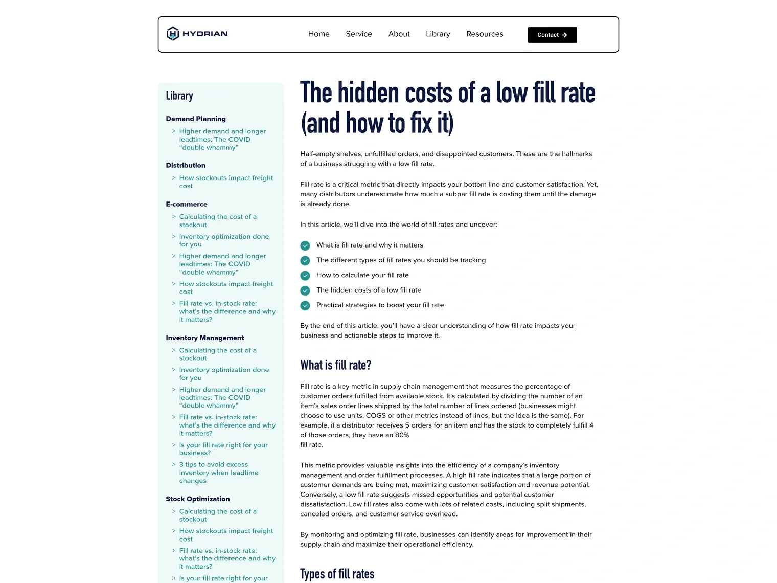 Pillar page