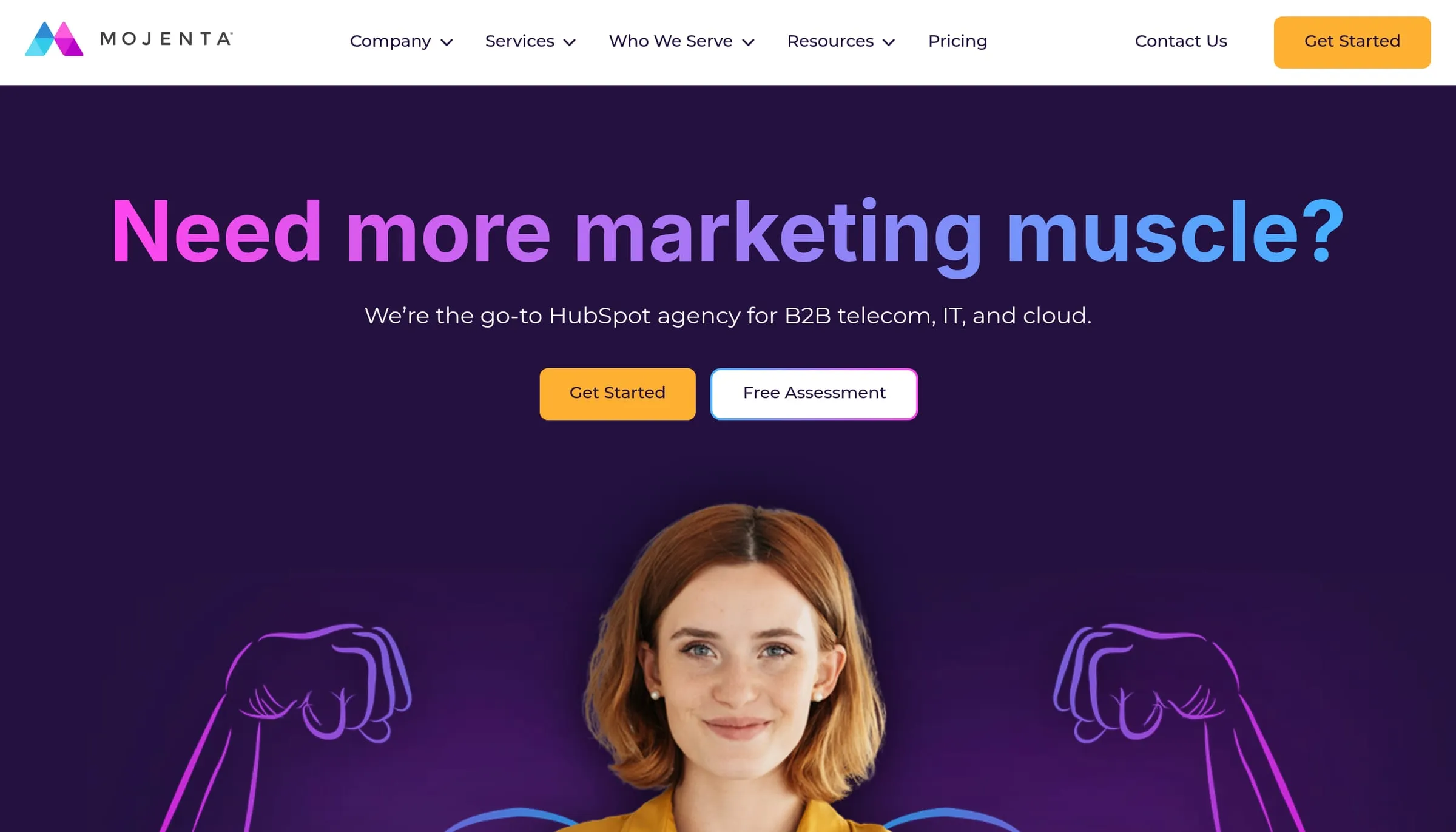 The Mojenta homepage