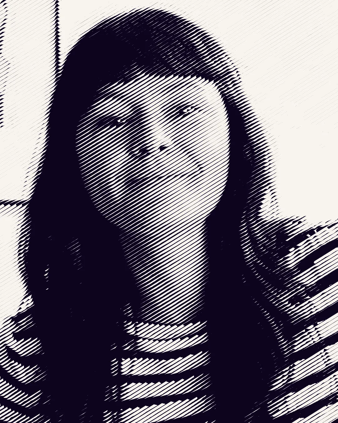 Natasha Antonijevikj, Graphic Designer, 32 degree line-screen treatment