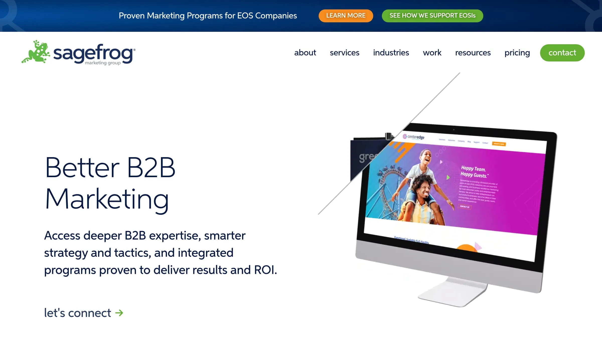 The SageFrog homepage