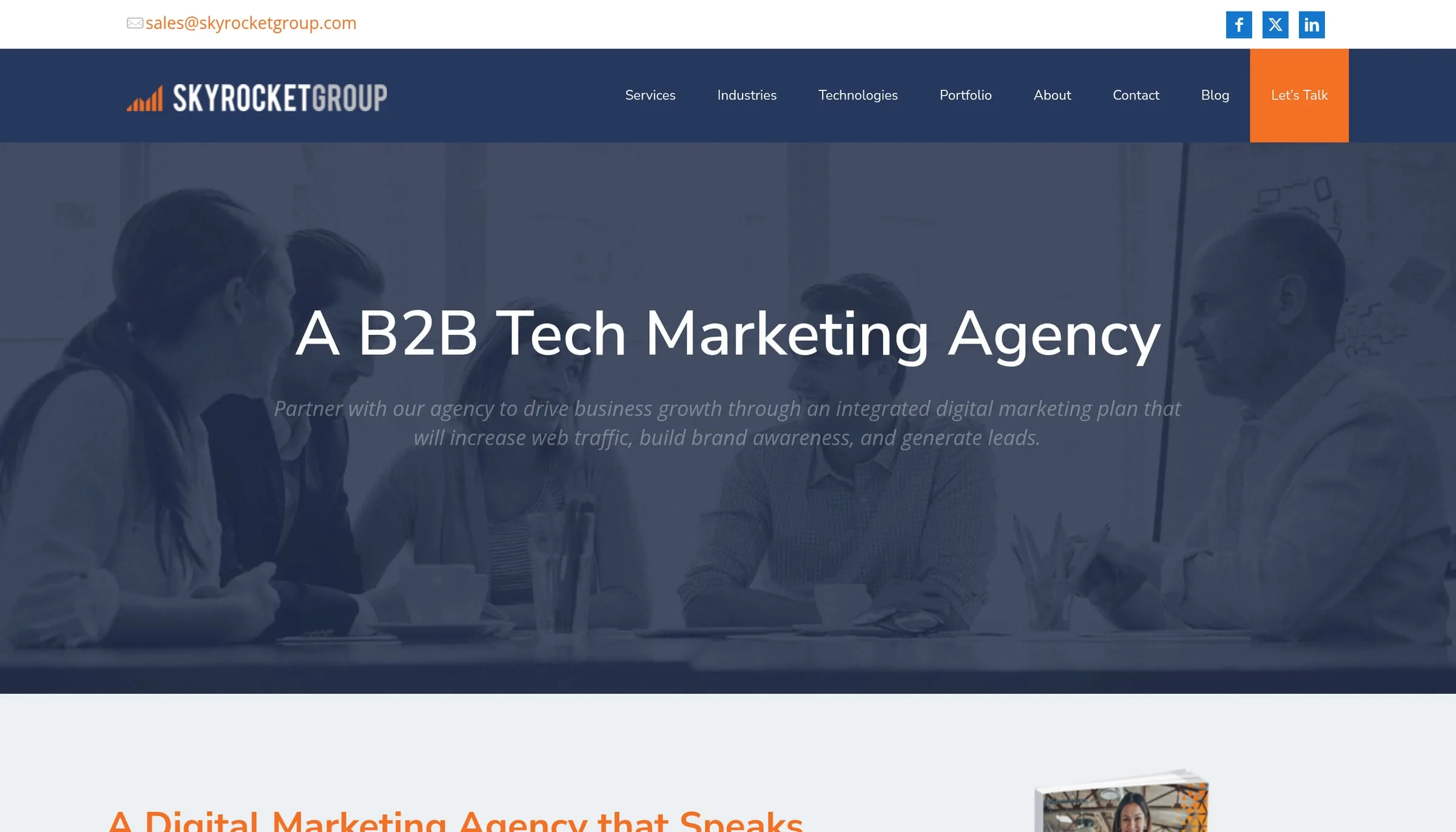The SkyRocket Group homepage