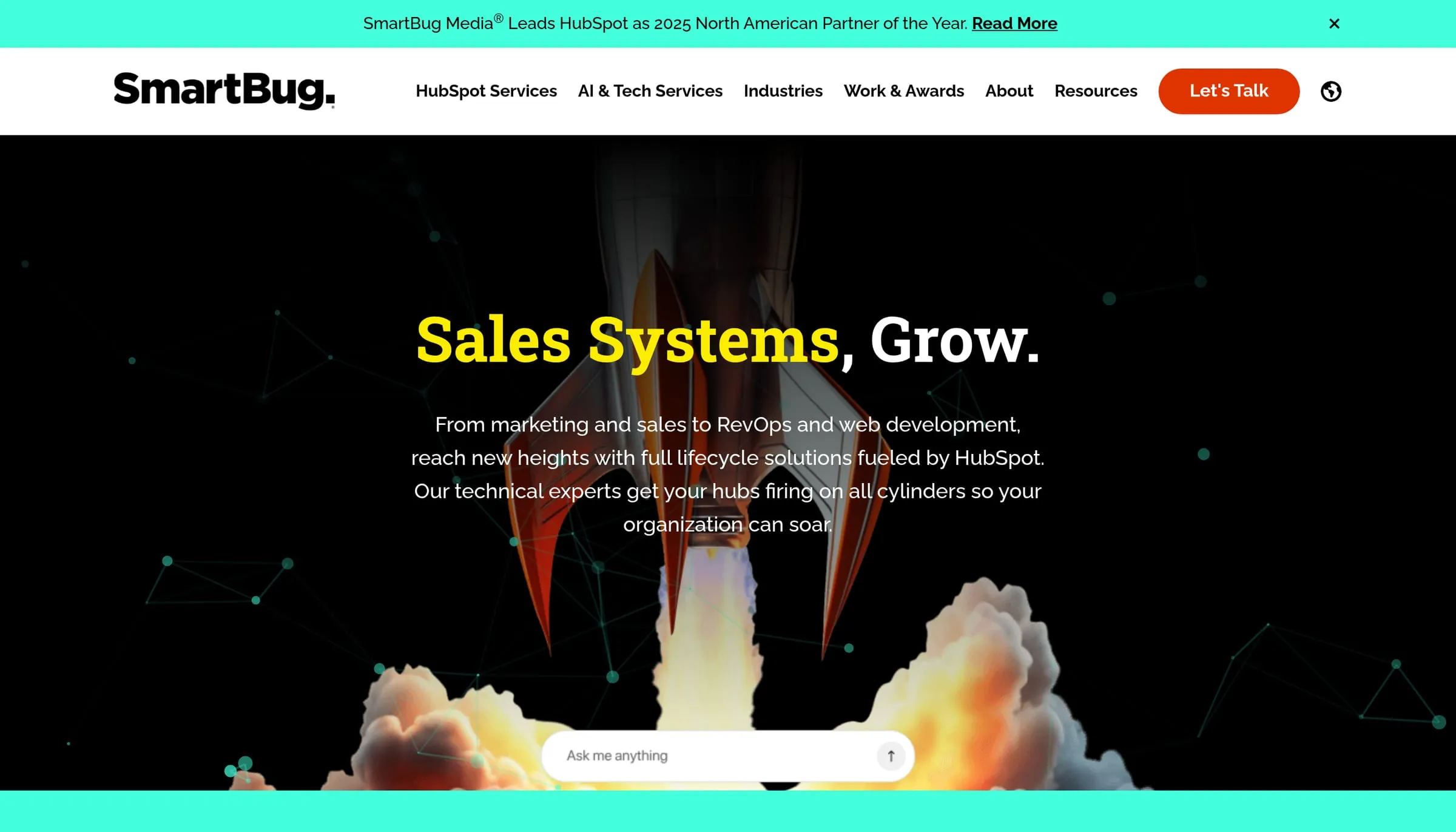 The SmartBug Media homepage