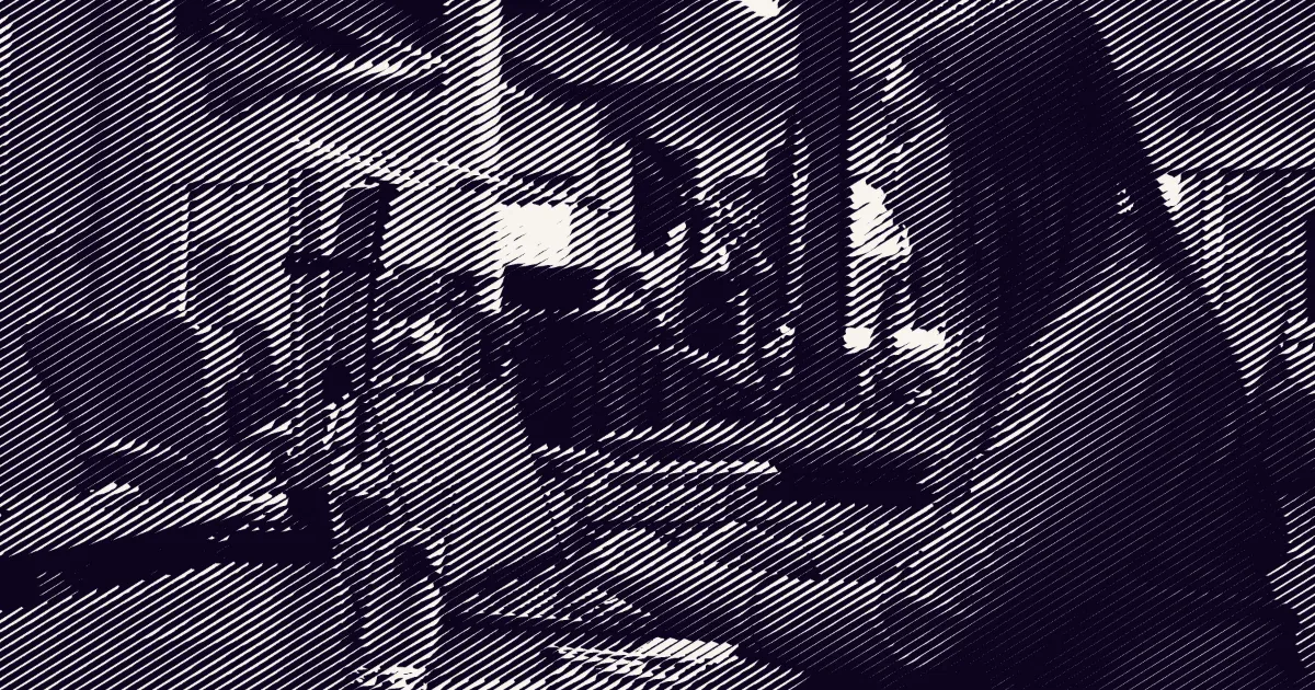 The New North studio at work, 32 degree line-screen treatment